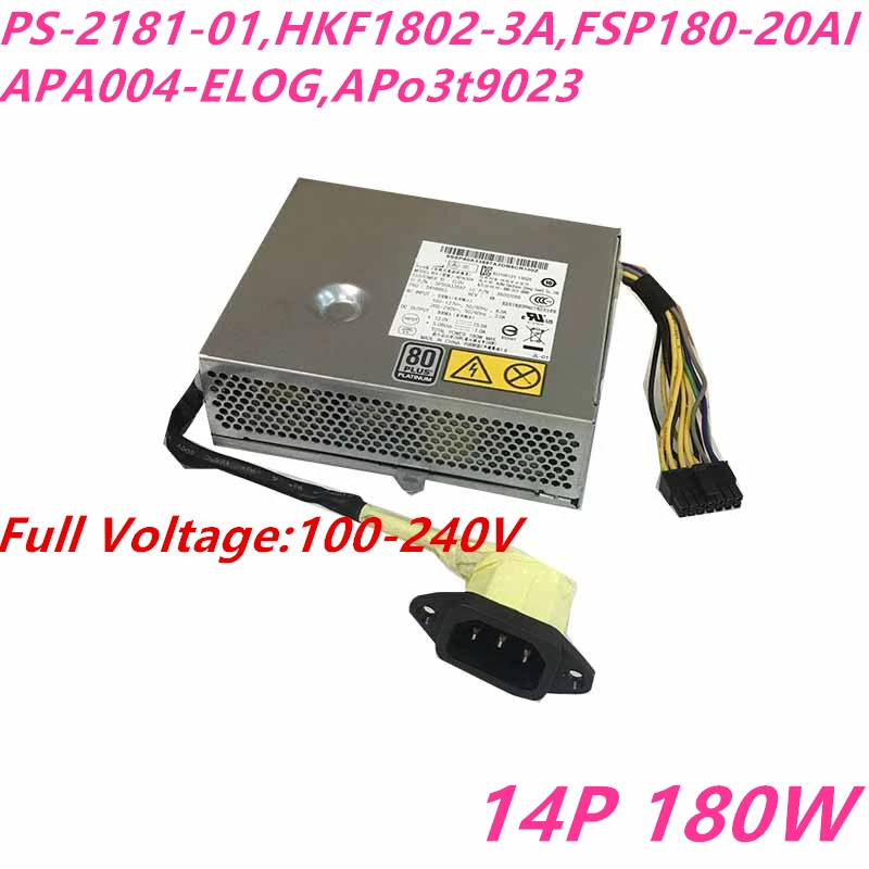 Новый оригинальный блок питания для Lenovo S510/710 M91z/71z 180W PS-2181-01 HKF1802-3A FSP180-20AI APA004-ELOG APA004