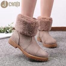 JCHQD/; ботинки в европейском стиле; женская обувь высокого качества; женские короткие плюшевые зимние ботинки с теплой внутренней отделкой; европейские размеры 36-42