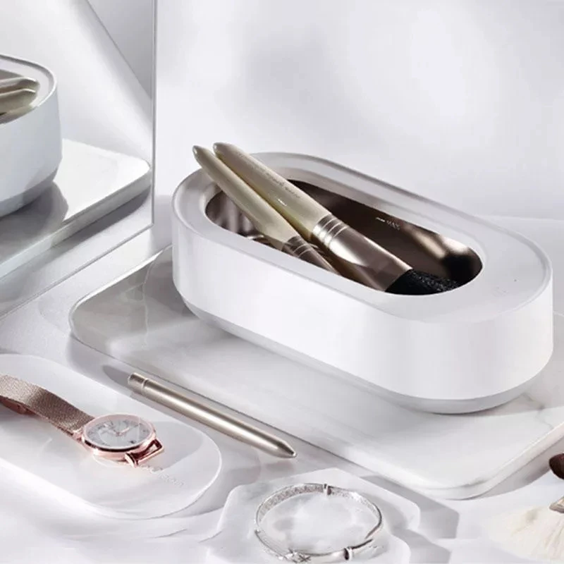 Tanie EraClean inteligentne sterowanie ultradźwiękowa 45000Hz wysokiej częstotliwości wibracji biżuteria okulary Cleaner 360Degre eckrzywa maszyna