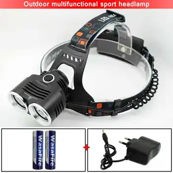 

Portable Ultra Bright T6 LED Headlamp Powerful Waterproof 3 Modes Frontal Headlight Hard Light Outdoor Fishing Running Lantern