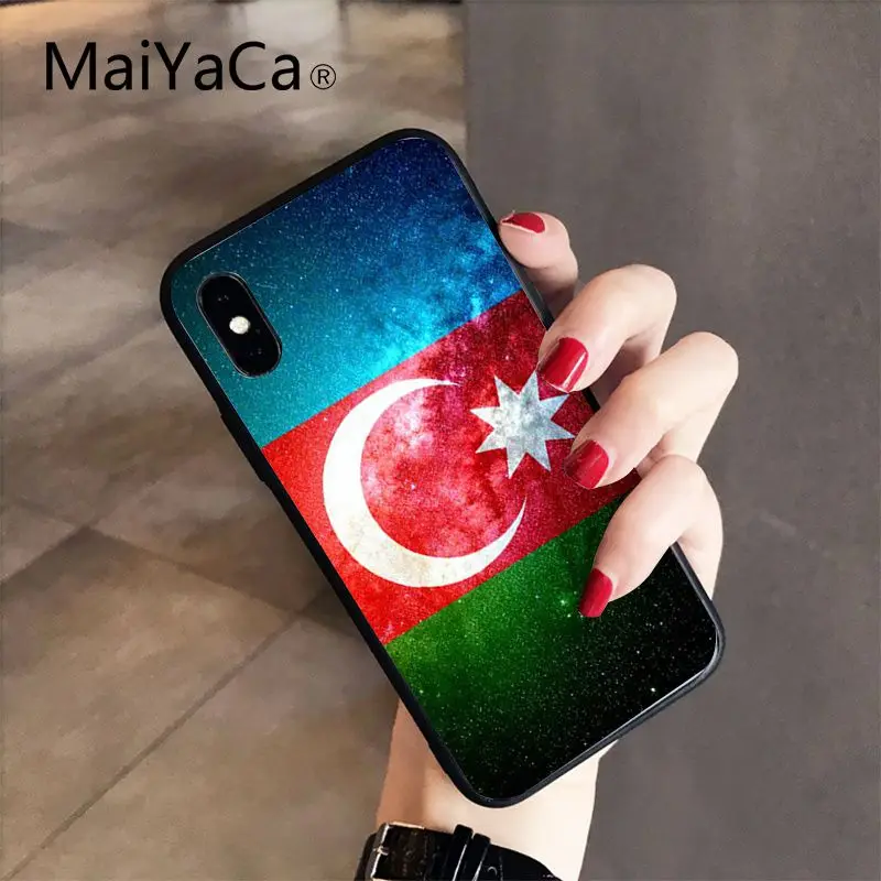 Чехол MaiYaCa azerana buta flag из ТПУ для iPhone X XS MAX 6 6s 7 7plus 8 8Plus 5 5S SE XR 10 - Цвет: A14