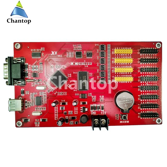 Сетевой светодиодный контроллер Kaler X8E ethernet 9999*128 пикселей X8 светодиодный контроллер USB для рекламного дисплея с 8 портами hub12