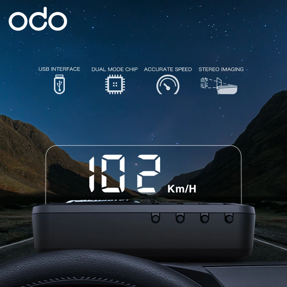 Автомобильный GPS HUD зеркало Дисплей с USB автомобильный проектор скорости KMH