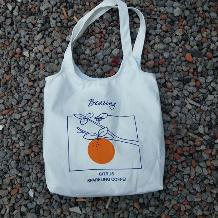 Женская Студенческая сумка на плечо с фруктовым принтом, холст для мобильного телефона, ключей, путешествий, K-BEST