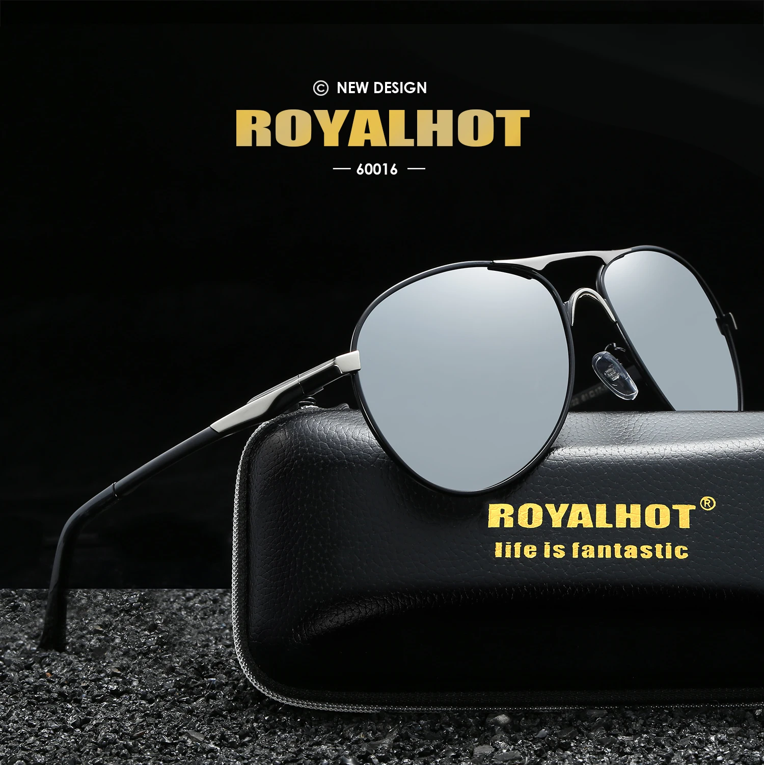 RoyalHot, мужские, женские, поляризационные, сплав, овальная оправа, солнцезащитные очки, для вождения, солнцезащитные очки, оттенки, Oculos masculino, мужские, p60016