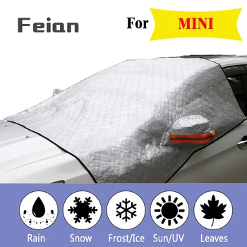 

Car covers snow shield half cover Front Glass snow protection Anti-icing Insulated car clothing Hatchback sedan SUV for MINI