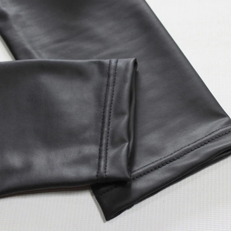 Women PU Leather Pants High Waist Skinny Pant Push Up Leggings Slim Elastic Trousers Stretch Plus Size sports leggings,sports pants