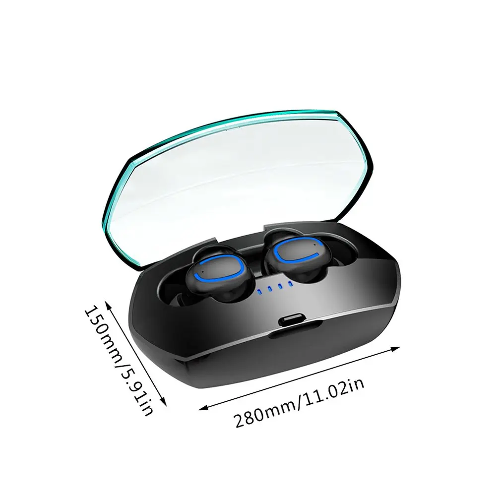 Xi11 Wireless Headset 5.0 Mini With Charging Bin Binaural Tws To Ear Really Wireless Mini Sports Black