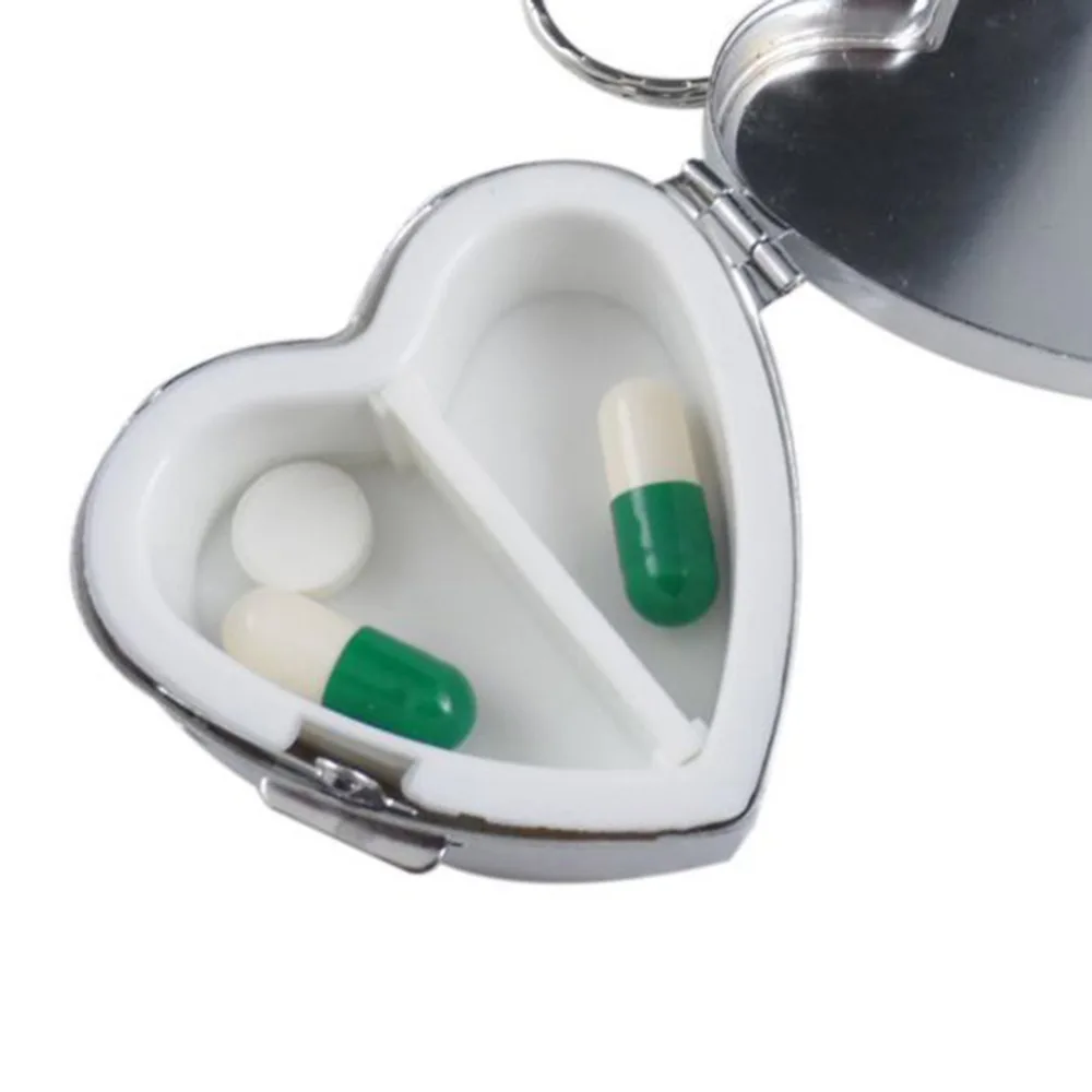 Портативный прочный металлический круглый медицинский контейнер для держателя органайзера для таблеток, чехол для таблеток, металлический круглый медицинский чехол, медицинский ящик