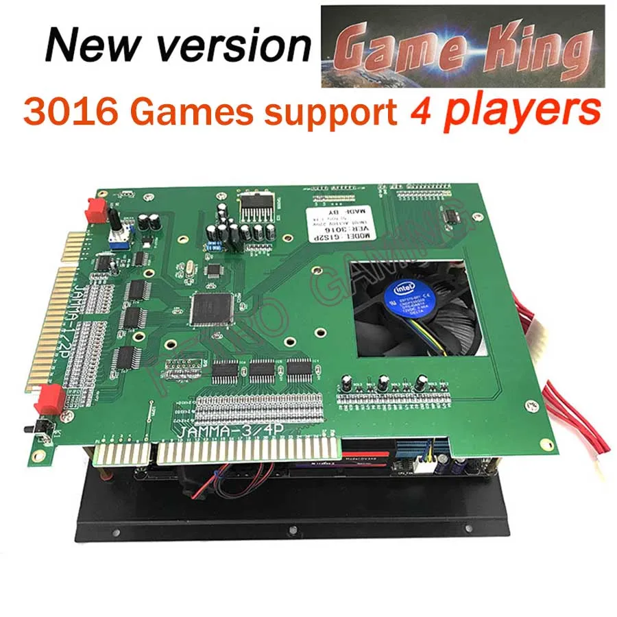 US $206.99 Game King 3016 in 1 game board 24G CPU 40G work with ATX power supply high resolution classical game for arcade game machine