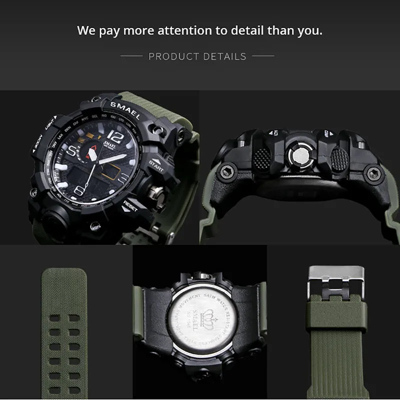 Мужские военные часы, 50 м, водонепроницаемый браслет, спортивные часы, мужские часы, мужские спортивные часы, мужские входящие звонки, мгновенное сообщение