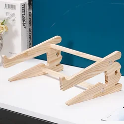 Universal Wooden Laptop Stand with Storage - Detachable Notebook Holder Accessories (XL)