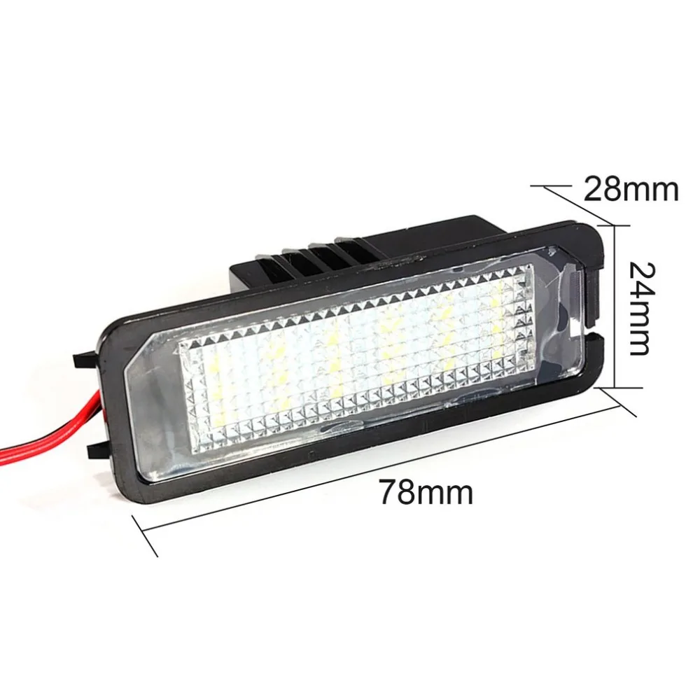 New 2pcs Error Free Auto Car License Plate Lights High Brightness LED Light Universal For Volkswagen for Passat for Golf