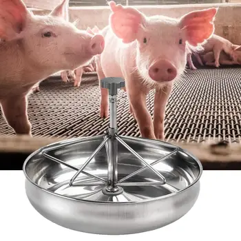 

304 Stainless Steel Footprint Feeding Food Livestock Pig Feeder Trough Thickened Food Tray Piglet Feeding Bowl Fodder 2 Sizes