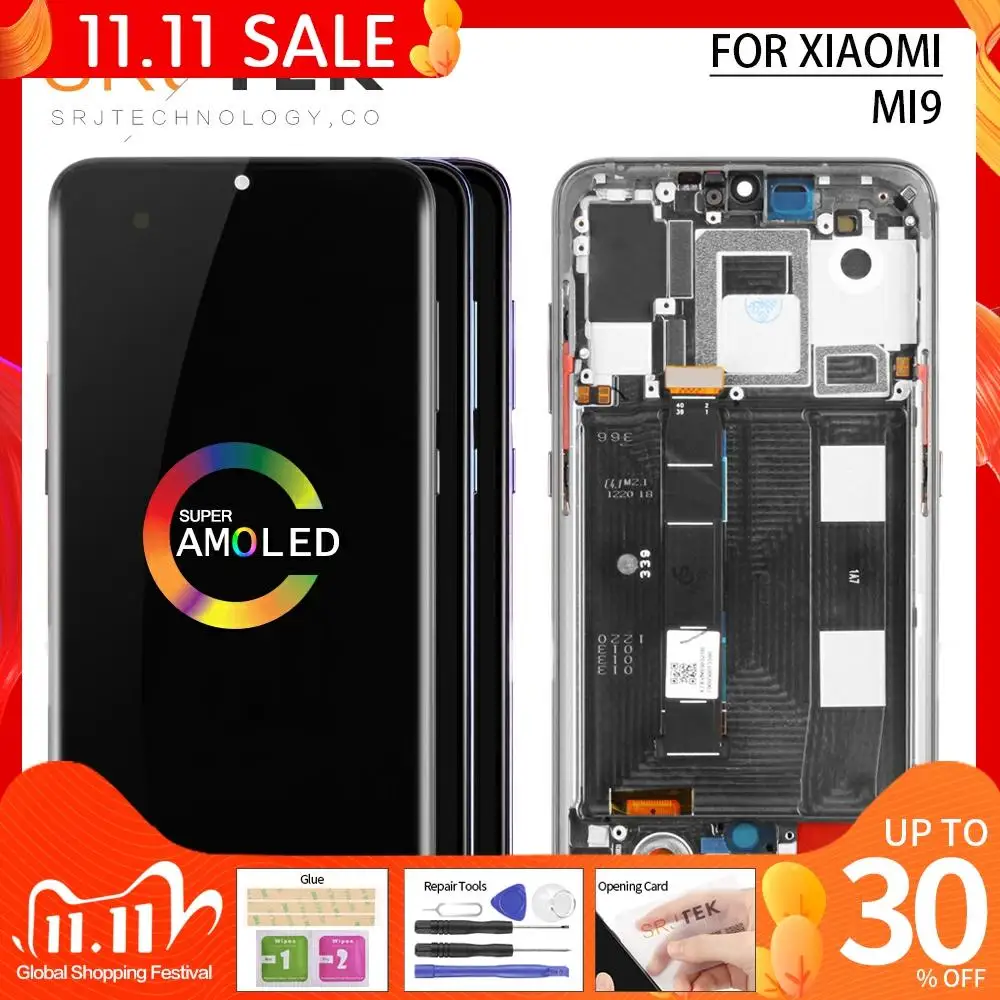 Сенсорная ЖК панель 6 39 дюйма для Xiaomi Mi 9 Pro сменный сенсорный экран с дигитайзером