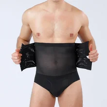 

NEW2021 Mens Body Shaper Compression Shorts Waist Trainer Tummy Control Slimming Shapewear Modeling Girdle Anti Chafing Boxer