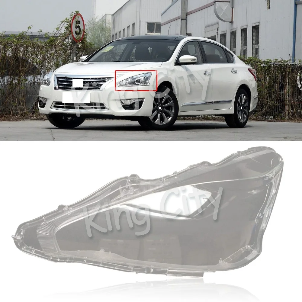 CAPQX 1PC For Nissan Teana 2013 Front Headlight Lamp cover Headlamp Lampshade Waterproof Bright head light Shade Shell
