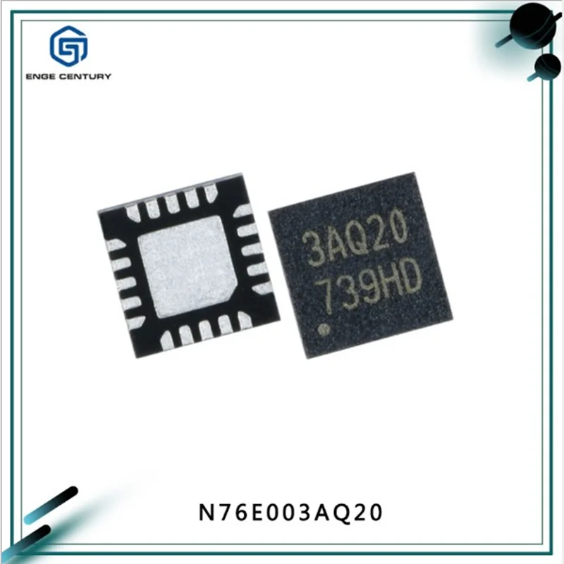 1000 шт. N76E003AQ20 QFN-20 совместимый/замена STM8S003F3U6MCU микроконтроллер 8 бит 16 МГц