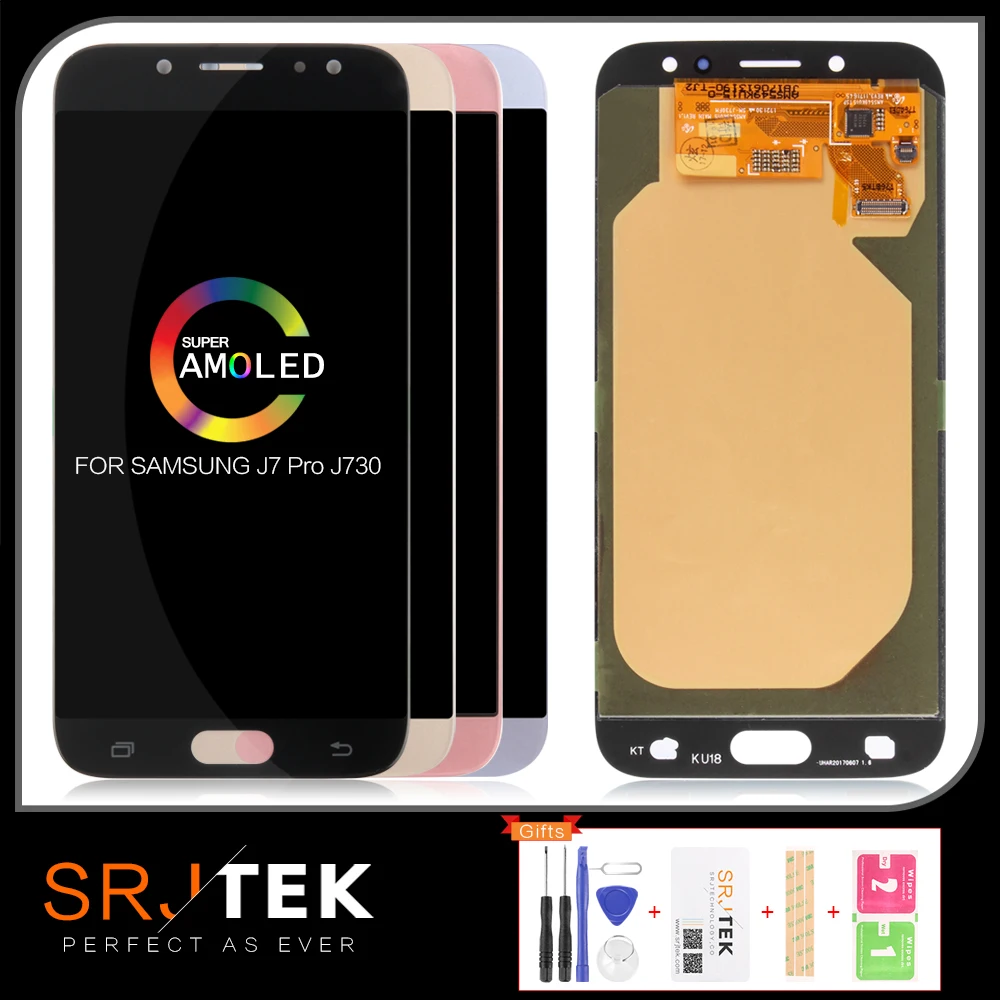 100% оригинал для Samsung Galaxy J7 Pro 2017 J730 J730F J730M J730H ЖК дисплей дигитайзер сенсорного