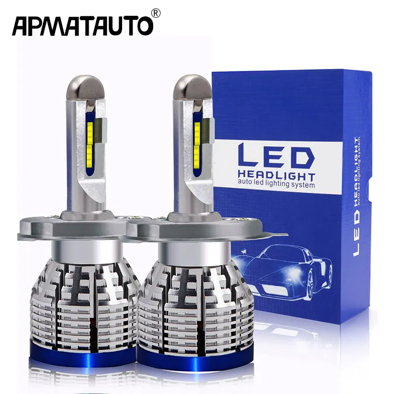 Motorcycle LED HeadLight Lamp Bulb 6000K H4 HB2 9003 Hi Lo Beam For Yamaha Grizzly 550 700 FI