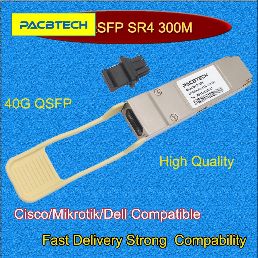 40G QSFP+ SR4 40Gb/s Transceiver Module MMF 850nm 300Meter MPO Connector | Мобильные телефоны и аксессуары