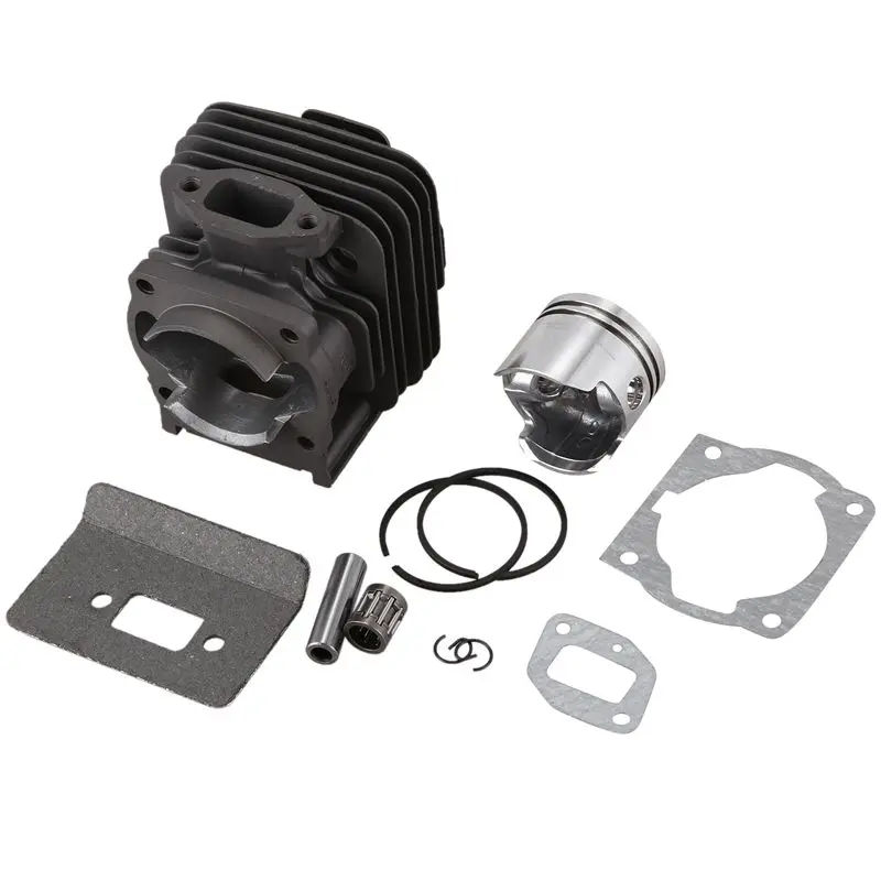 

44MM 52CC Cylinder Assy 1E44F-5 44F-5 44-5 BG520 CG520 Assembly Piston Kit Ring Pin Clip Rebuild Trimmer Parts