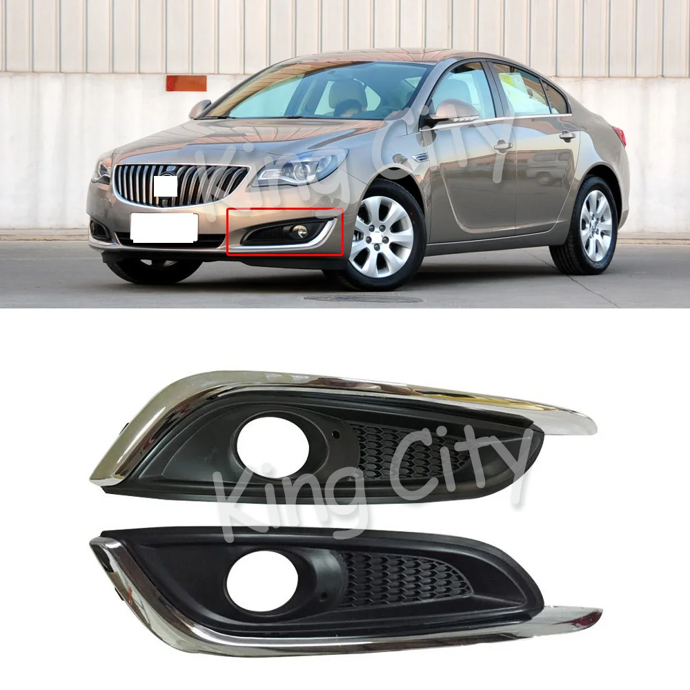 Крышка QX для Buick Regal передний бампер противотуманный Светильник Крышка хромированная противотуманная фара рамка Крышка отделка корпус гарнир оболочка
