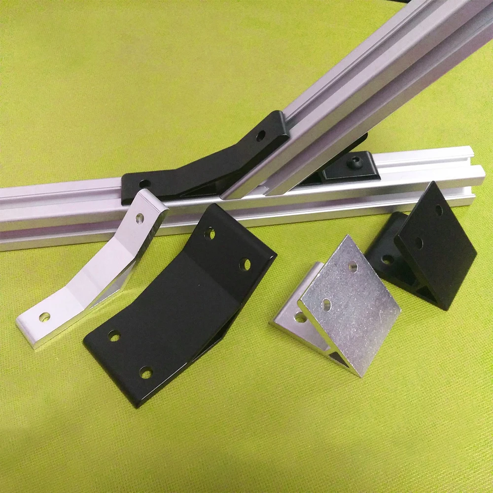 45 135 Degree Corner Brackets Silvery Black 2020 3030 Joint Bracket | Обустройство дома