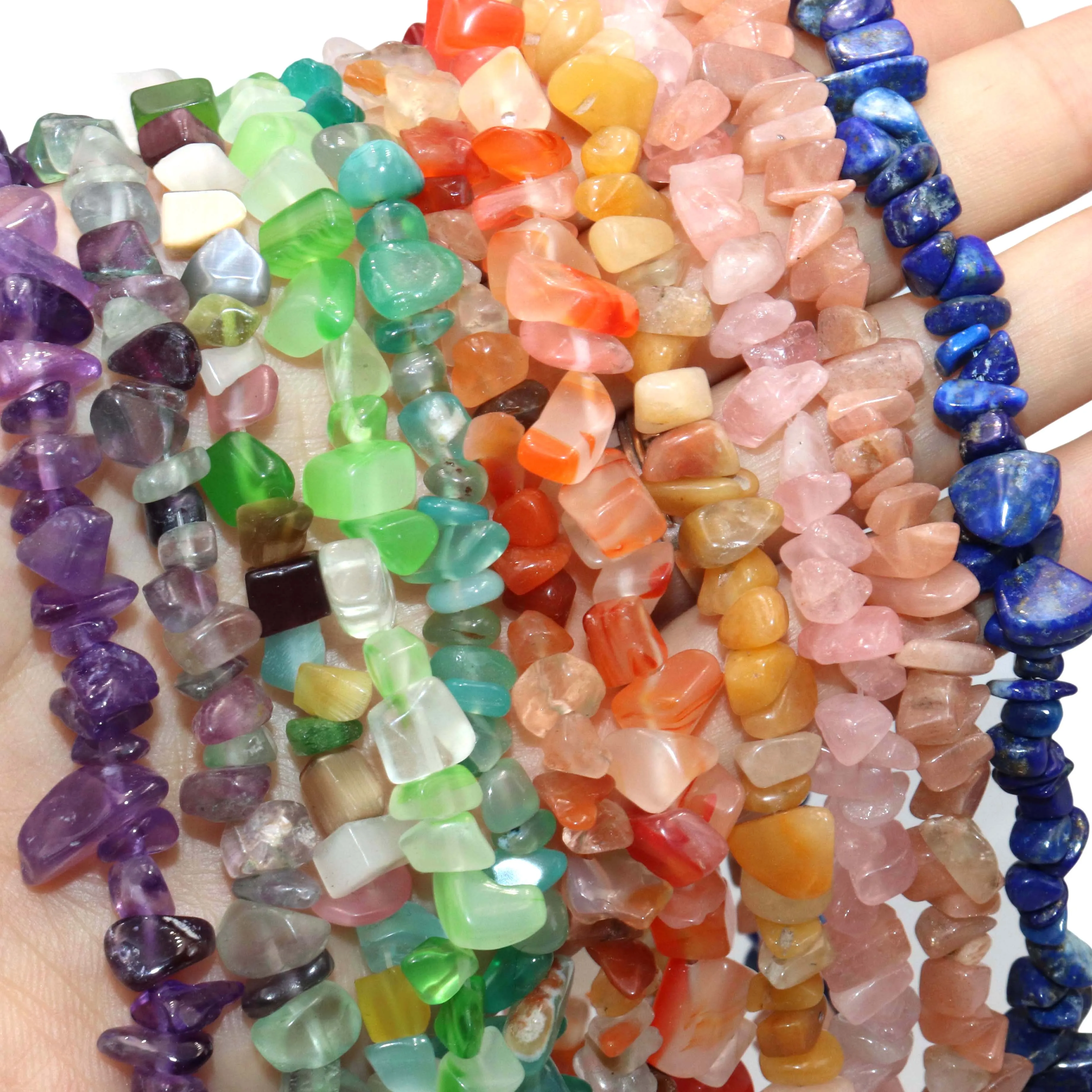 5-8mm Natural Irregular Shape Chip lapis lazuli Agates Quartz Stone Beads For Jewelry Making Gift DIY Necklace Bracelet Material