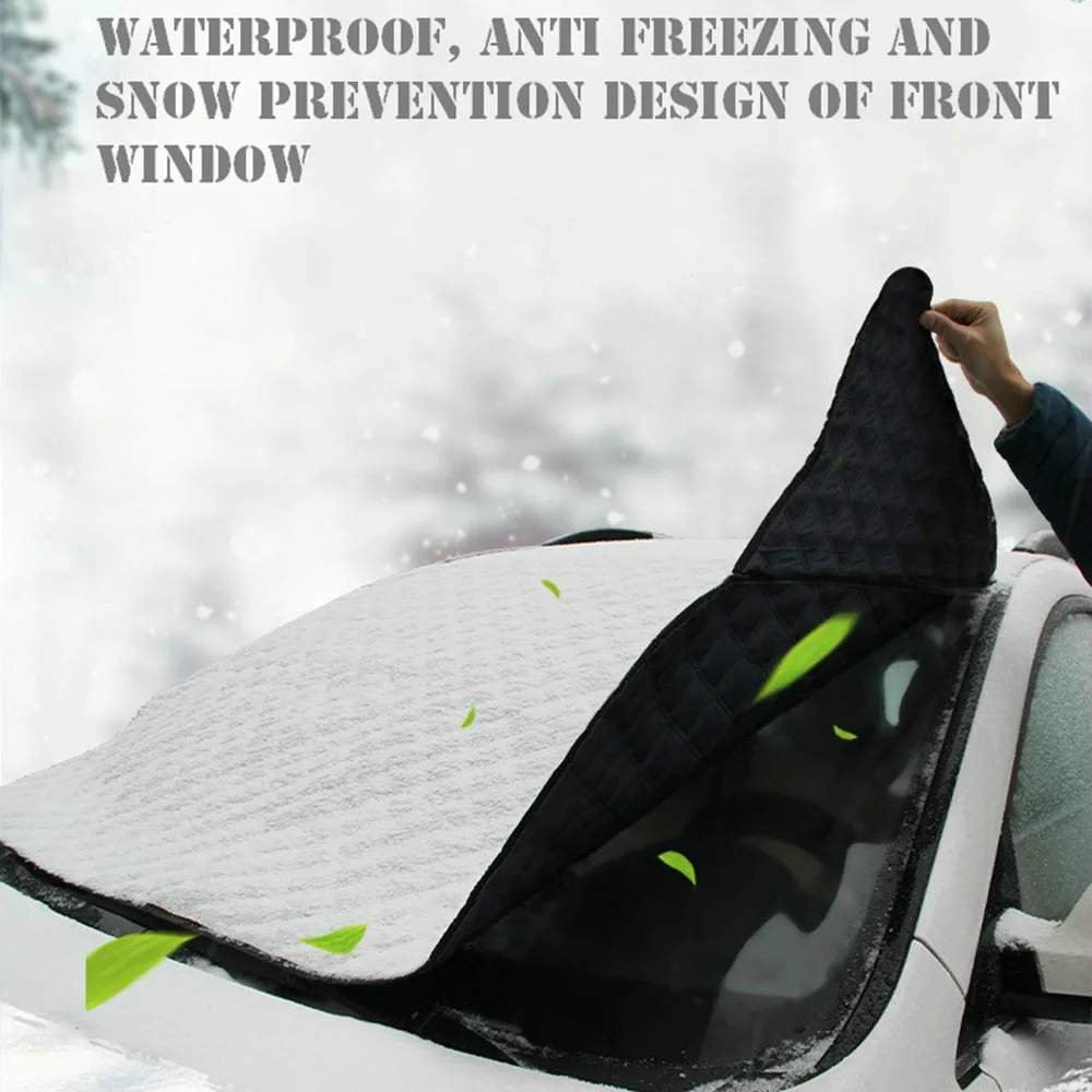 

Universal High Quality Car Window Sunshade Half Covers Plus Cotton Thickened Anti-frost Rain Ice UV Sun Shade Dust Protection