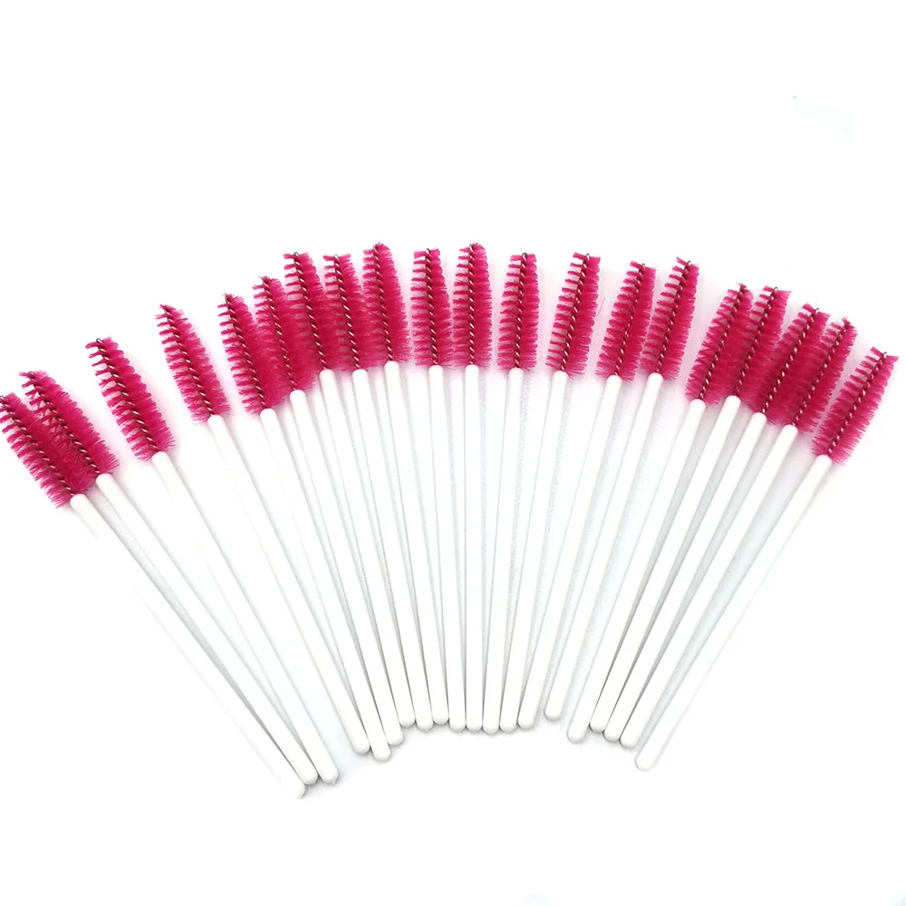

HUARUITAI 50Pcs Eyelash Brushes Makeup Brushes Disposable Mascara Wands Applicator Eye lashes Cosmetic Brushes Makeup Tools