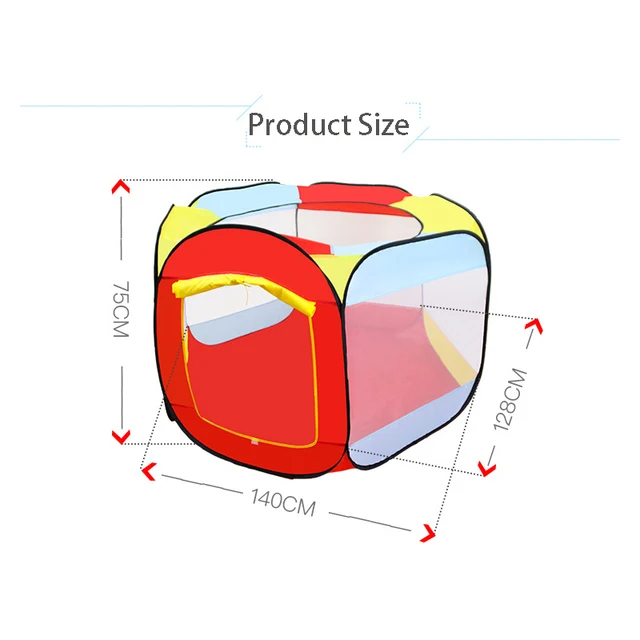Foldable Children's Toys Tent Outdoor Game Large Tent Kids Tent Indoor Outdoor Ocean Ball Pool Toys Play House Kids 4