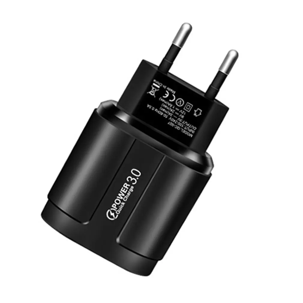 Quick charge 3.0 USB Charger for iPhone 11 7 Xiaomi Samsung Huawei 5V 3A Digital Display Fast Charging Wall Phone | Электроника