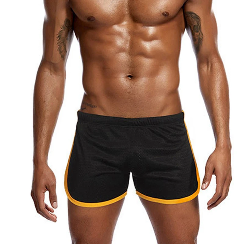 Мужские спортивные шорты для занятий фитнесом и бегом, быстросохнущие Компрессионные шорты для занятий атлетикой, Мужская Спортивная