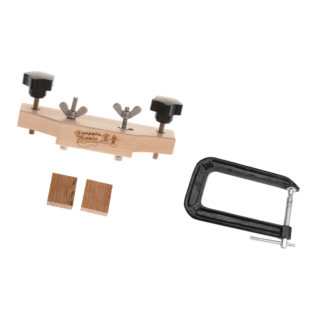 

Guitar Bridge Caul Clamp Cork Gasket Set & Guitar Body Panel Neck Bar Clamp, Repair tools for Luthiers Makers