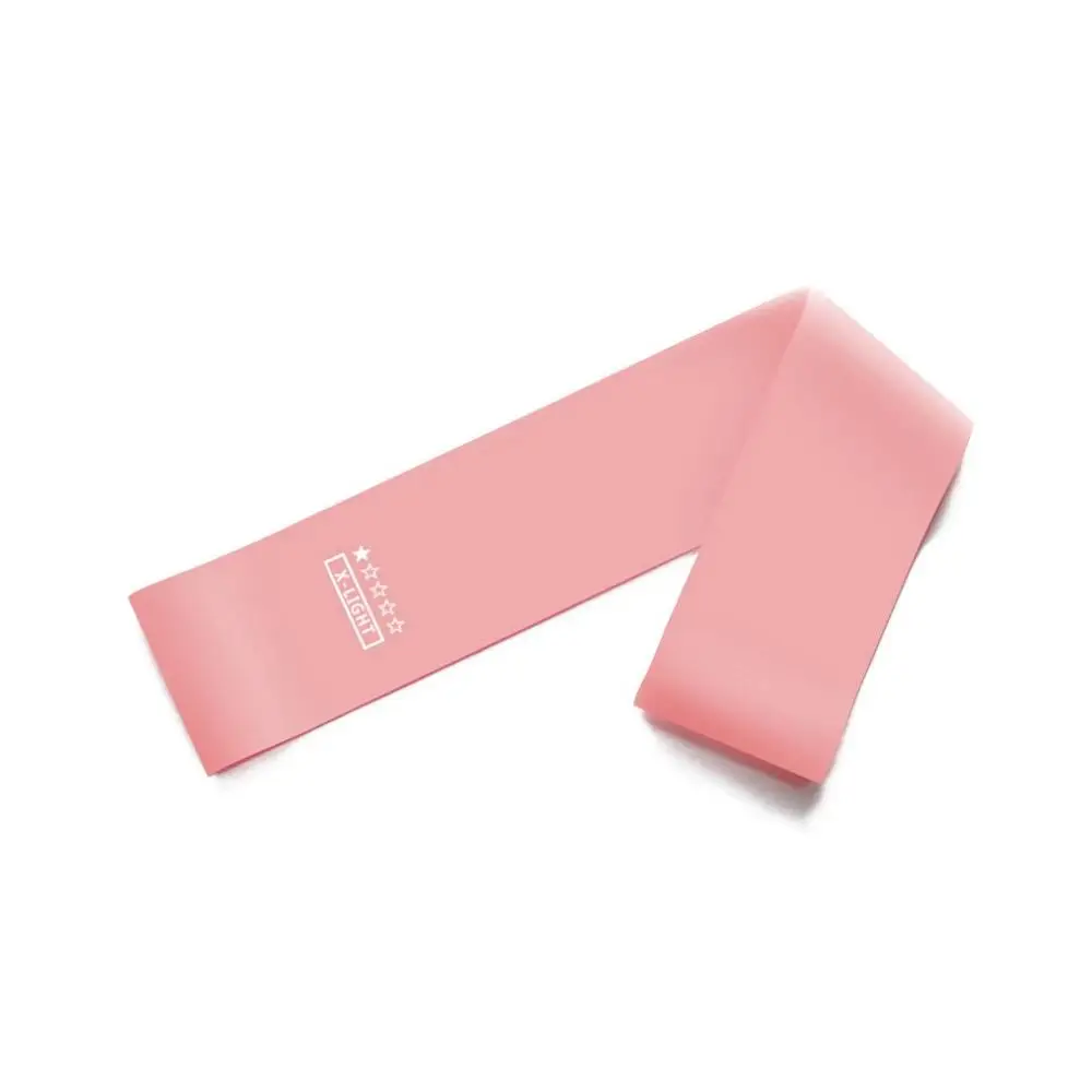 Пояс для йоги латексный Натяжной браслет эластичные резинки для йоги для внутреннего использования для занятий фитнесом - Цвет: Light Pink