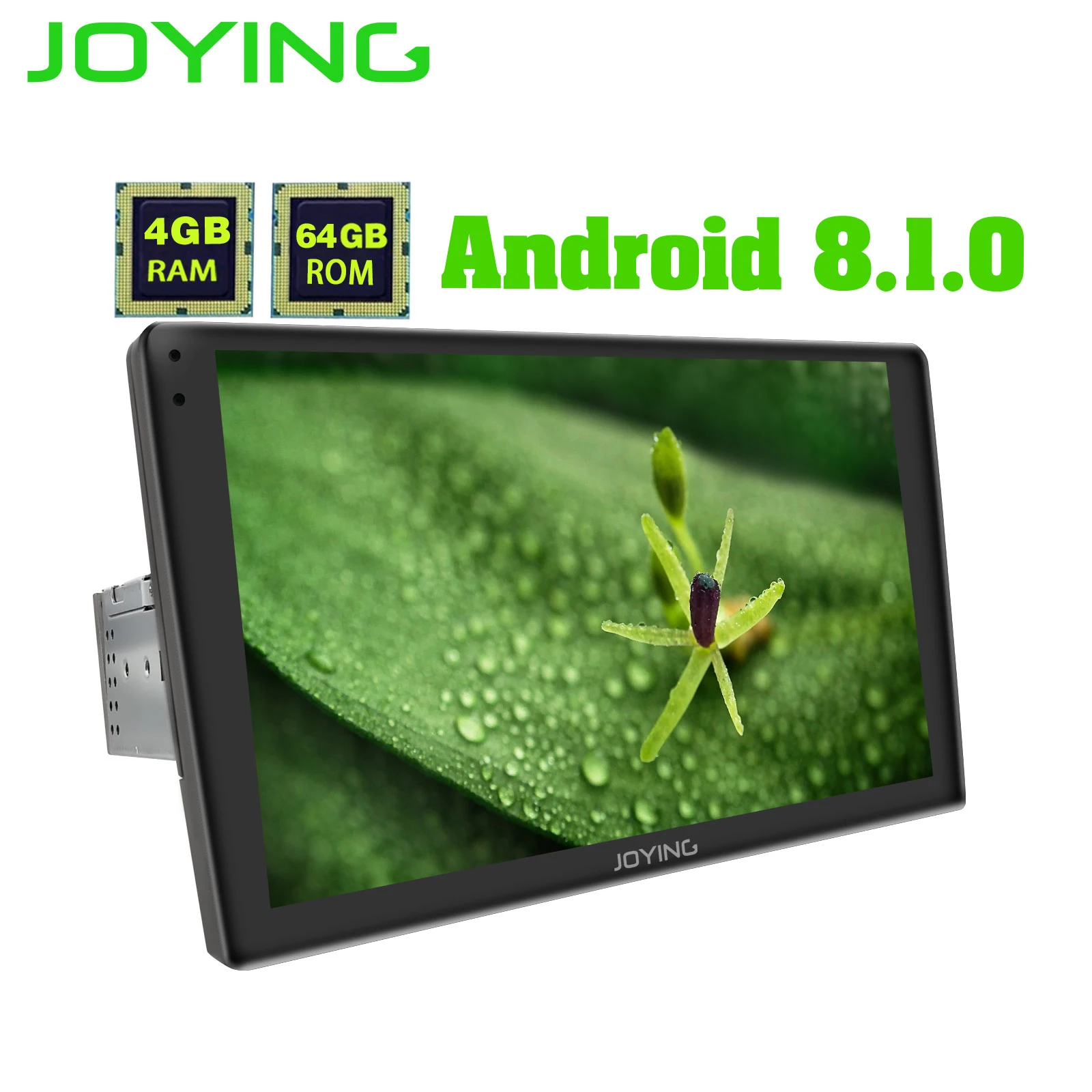 JOYING 10," Android 8,1 автомобильное радио стерео 2.5D изогнутый экран одиночный Din головное устройство без dvd-плеера Встроенный 4G модуль Carplay DSP BT