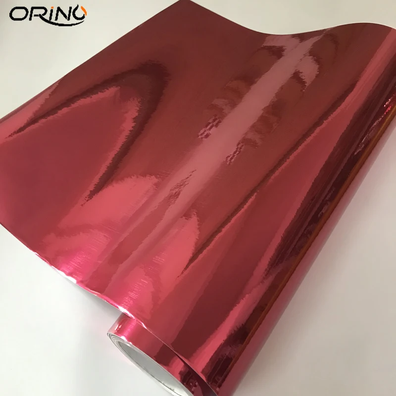 Rose Red Chrome Vinyl Wrap Sticker-3