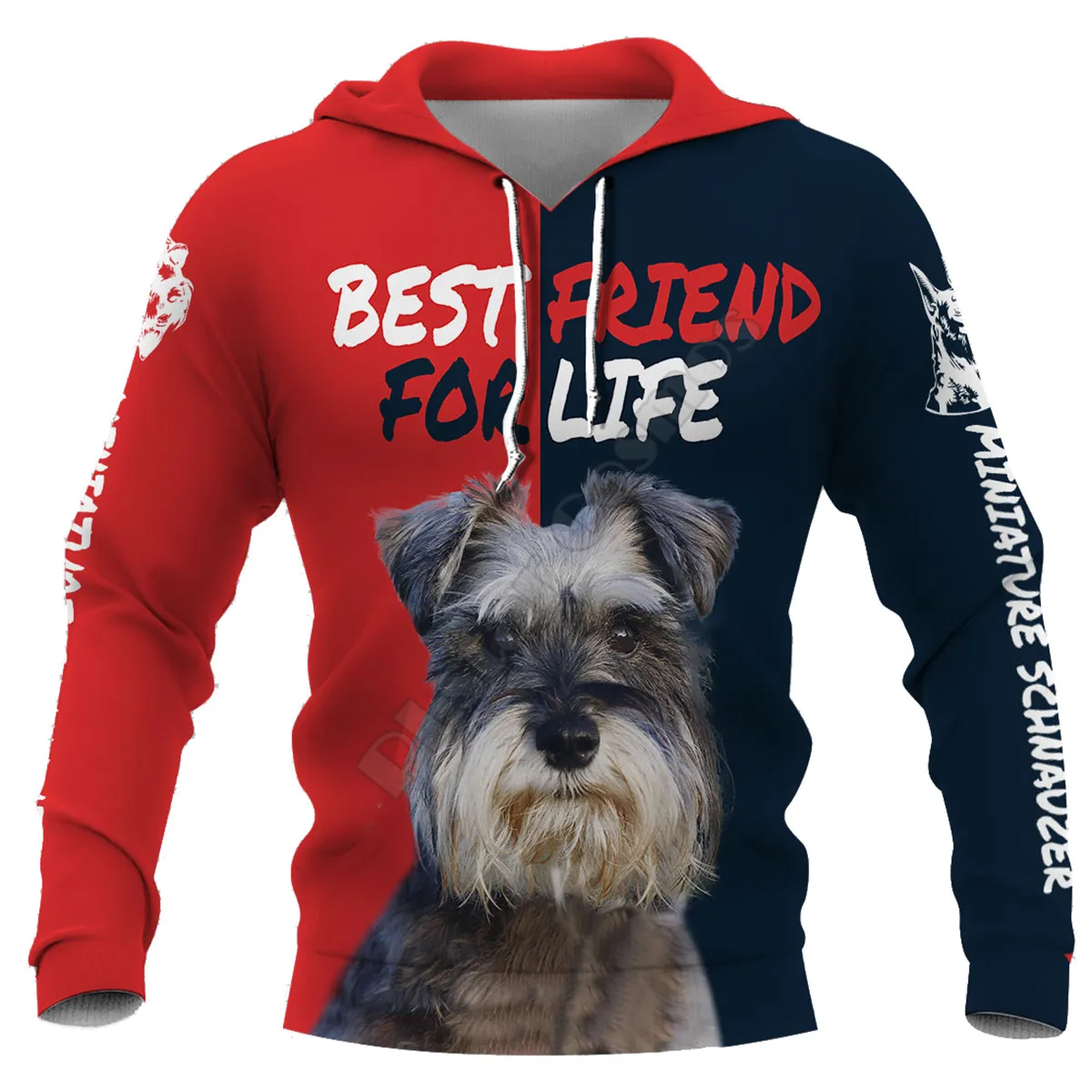 

Miniature Schnauzer hoodie 3D Printed Hoodies Fashion Pullover Men For Women Sweatshirts Sweater Cosplay Costumes
