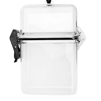 

Scuba Diving Kayaking Waterproof Dry Box Gear Accessories Container Case & Rope Clip for ID Cards License Keys