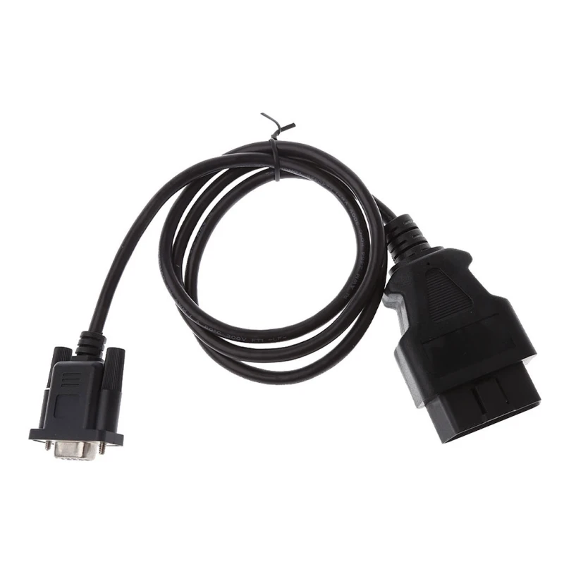 Универсальный OBD2 16Pin к DB9 RS232 Кабель-адаптер автомобильный диагностический интерфейс
