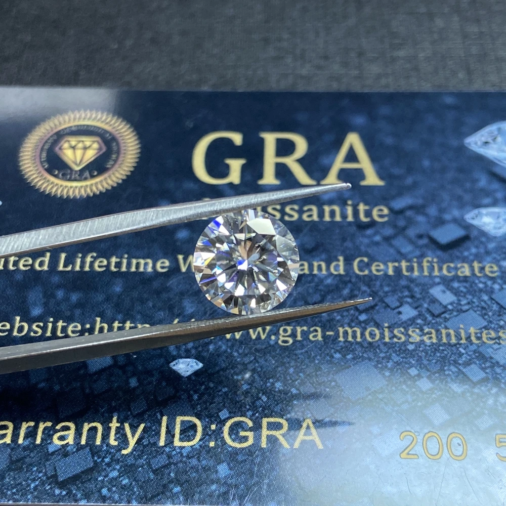 Lab diamond Moissanite VVS1 кольцо браслет ювелирное изделие для поделок карат 6 5 мм цвет GH