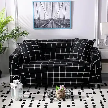 

Sofa Couch Covers Lightweight Stretch Sofa Slipcovers Printed Furniture Protector with Anti-Slip Grip for Pets Kids