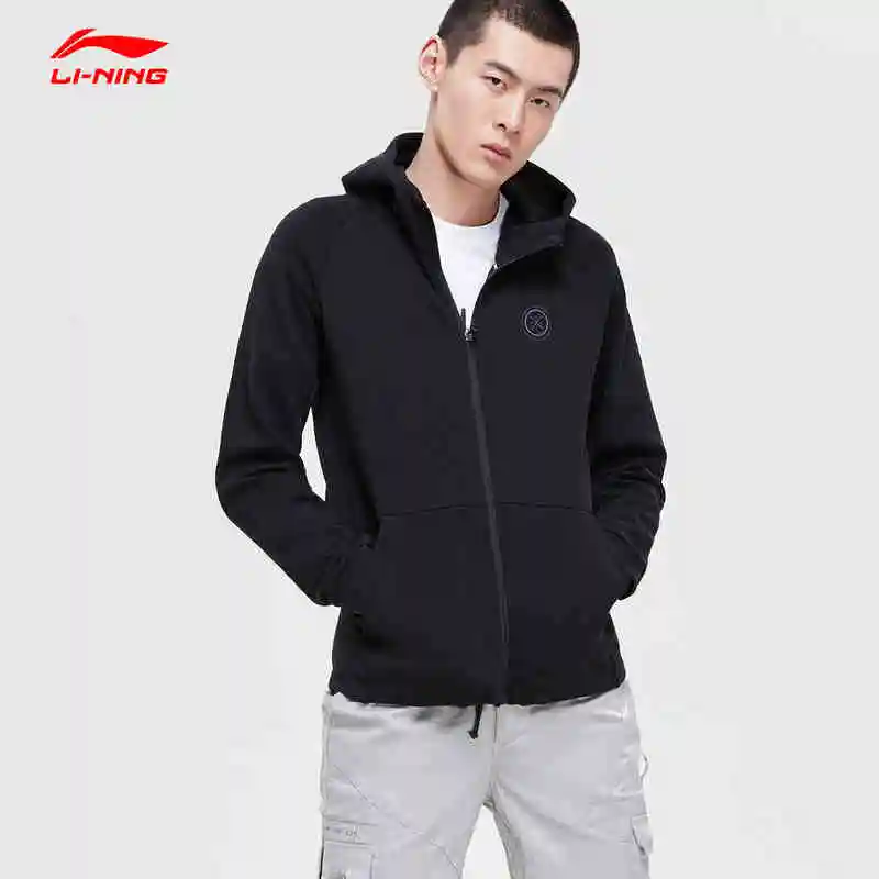 

Li-Ning Men Wade Series Hoodie Regular Fit 66% Cotton 34% Polyester LiNing Comfort Sports Hooded Jackets Coats AWDP133 CJFM19