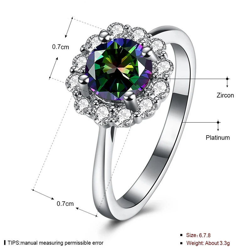 Модное серебряное 925 ювелирное изделие, кольца круглой формы Красного, розового, фиолетового цветов, циркониевое кольцо с драгоценным камнем для женщин, свадебные подарки