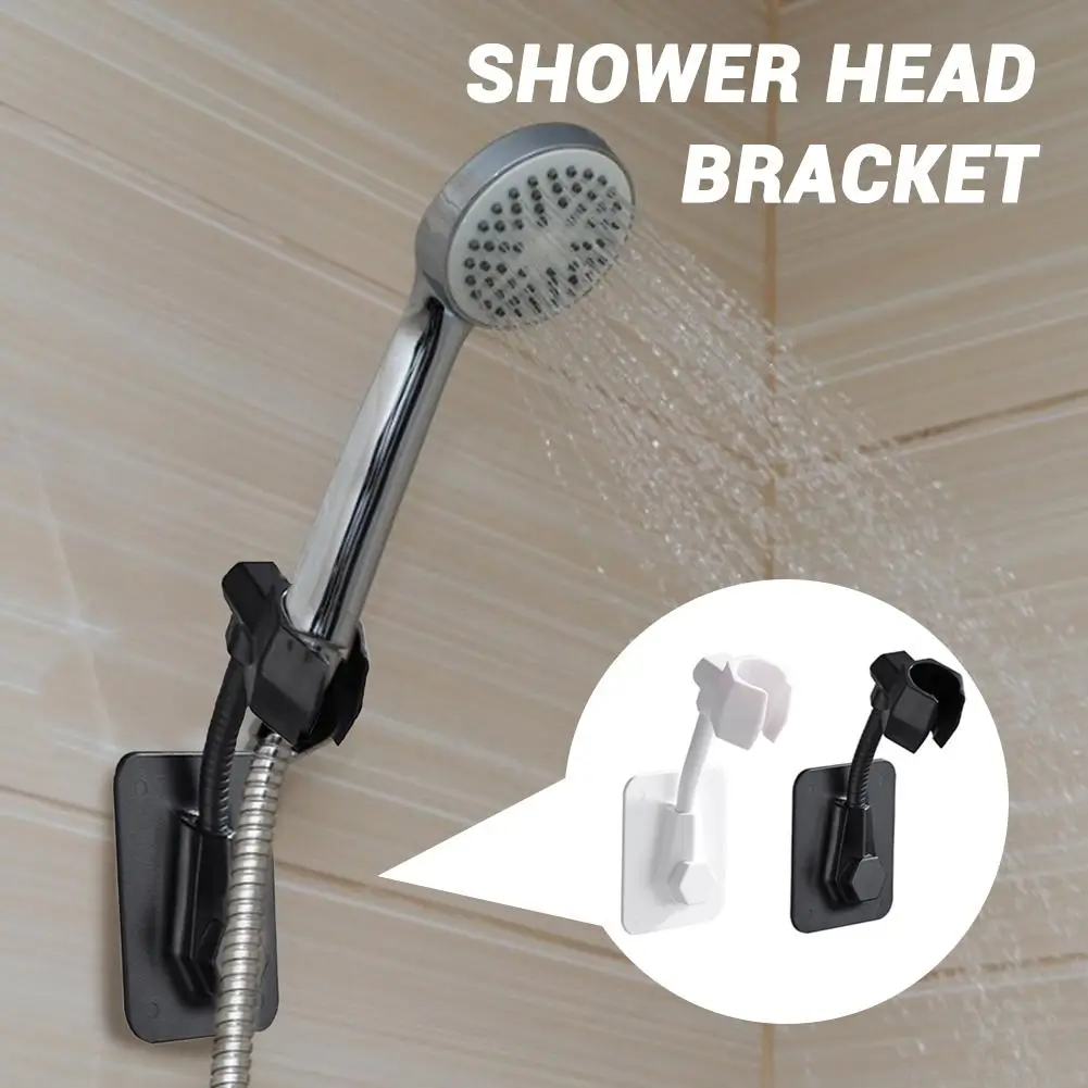 Wall Mount Vacuum Suction Shower Head Holder Movable Bracket Bathroom Adjustable 