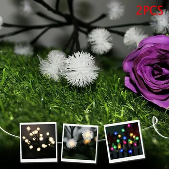 

20LED Hairball Dandelion Solar String Fairy Lights Waterproof Solar Power Solar Lights for Outdoor Gardens Homes Christmas Party