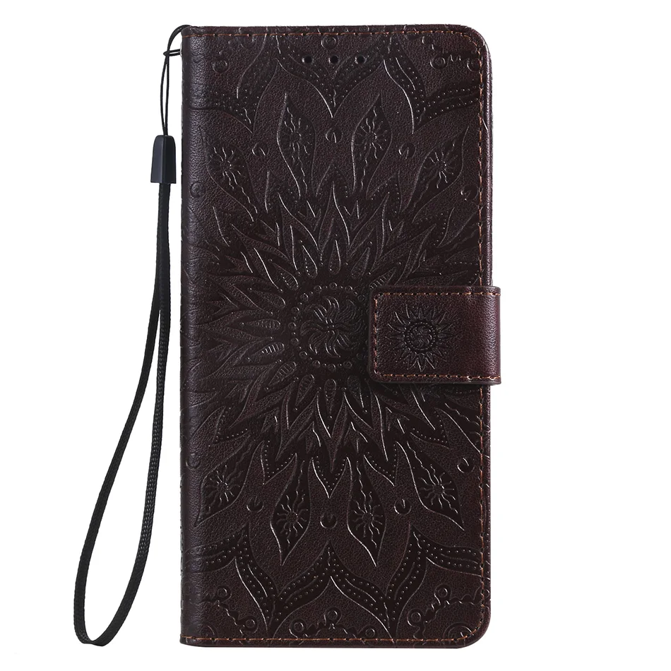 Brown Чехол-книжка с подставкой для телефона, чехол-кошелек для VIVO Y93 Y91 Y95 Y53, задняя крышка с карманом для карт, для OPPO A1K C2 A5 A3S A7 A5S F11 - Цвет: Brown