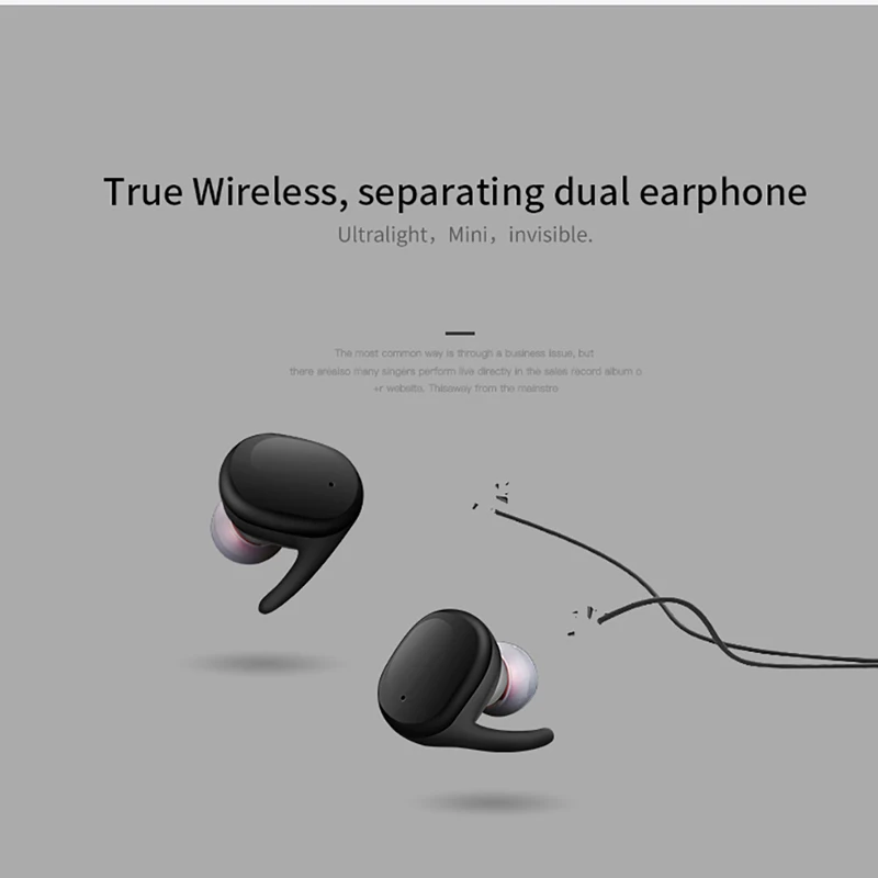 OTTWN Tws 4,1 HIfi Стерео Bluetooth Наушники Беспроводные спортивные наушники Тип Мини-накопитель костной проводимости s-9100 с зарядным устройством
