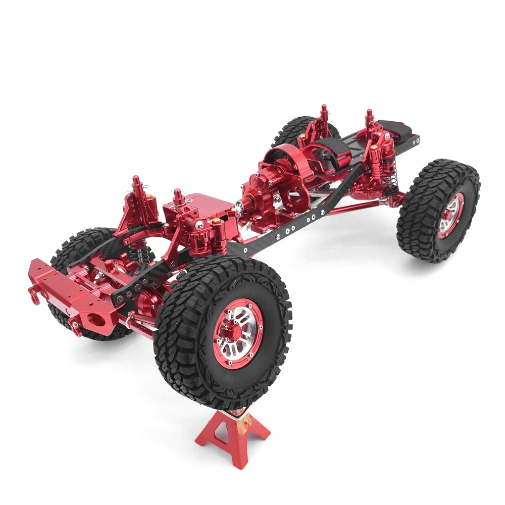JKMXRC 1/10 ROCK CRAWLER RC автомобиль сплав и карбоновая рама осевой SCX10 шасси 313 мм Колесная